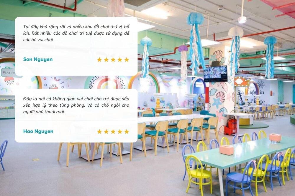 Địa điểm vui chơi trong nhà đa dạng, an toàn, phù hợp cho các bé từ 2 tuổi (Nguồn: Internet).